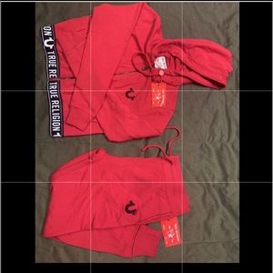 true religion hoodie and sweatpants